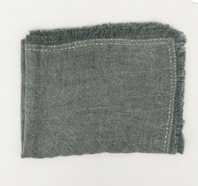 Stonewashed Linen Throw Blanket 52x68