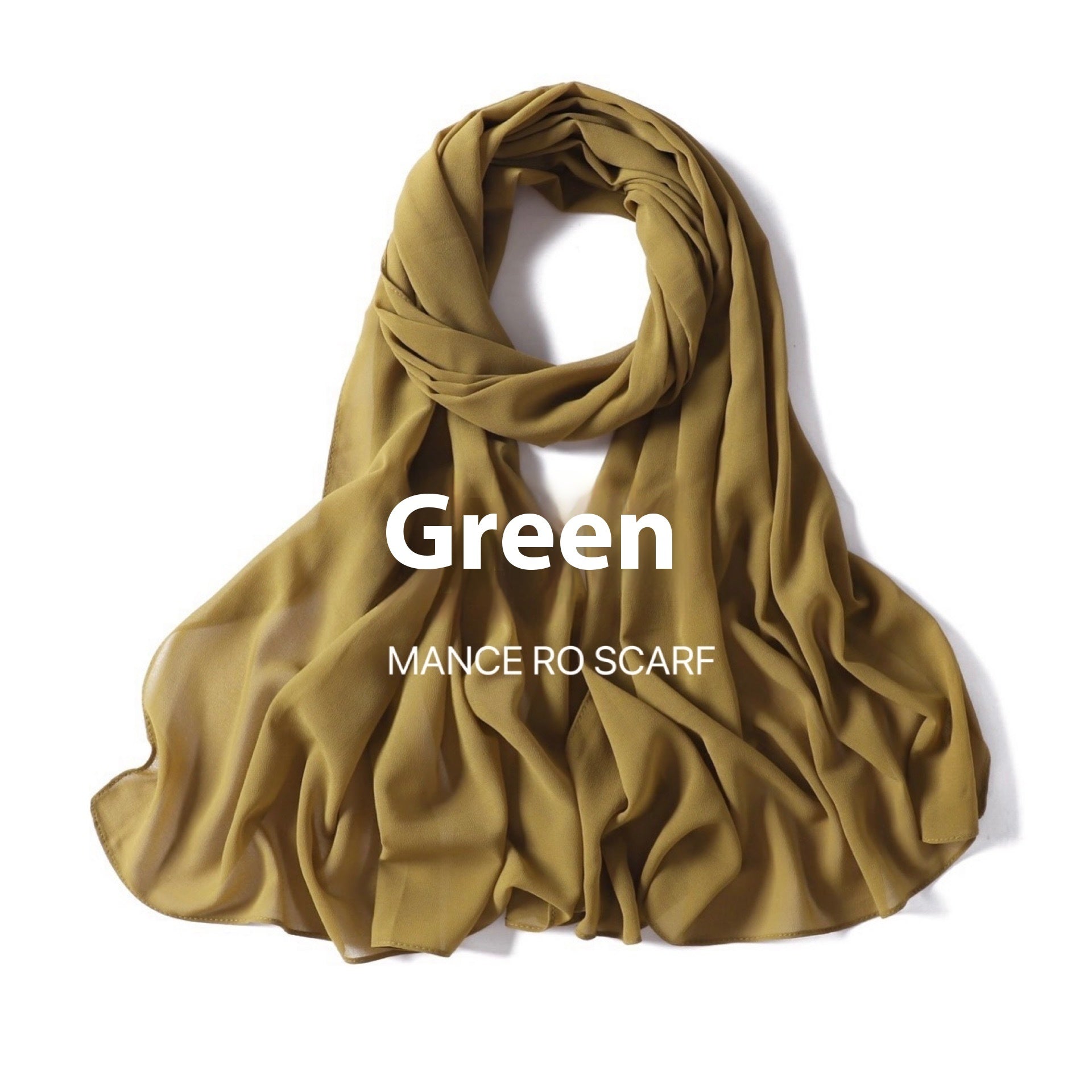 Perlen Chiffon Kopftuch Schleier Wickeltuch