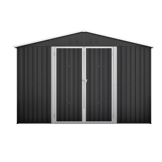 Steel Garden Shed with Lockable Doors