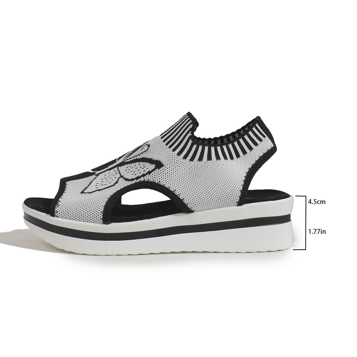 Damen Sport Sandalen mit Schmetterlingsmuster
