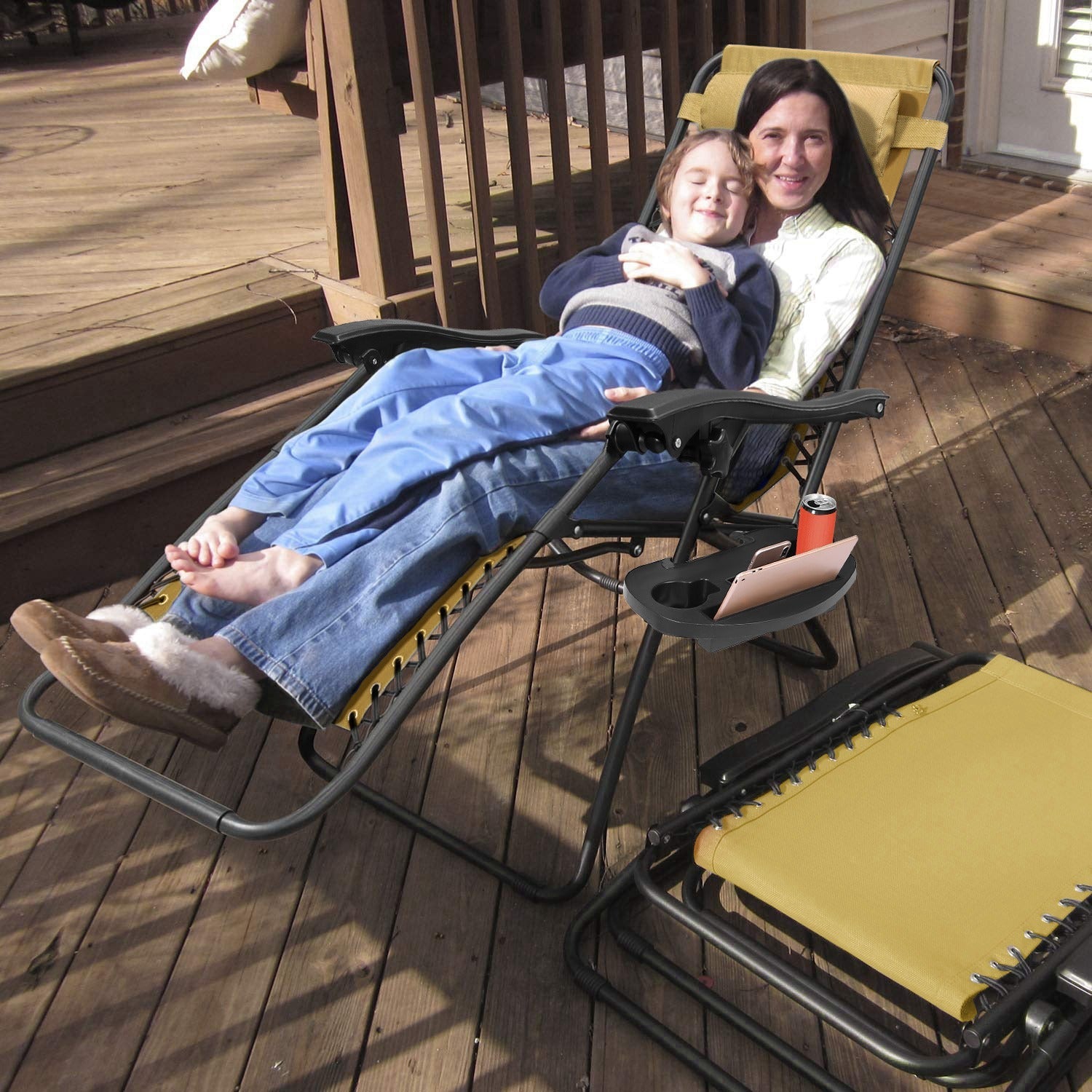 2-Pack Zero Gravity Lounge Chairs