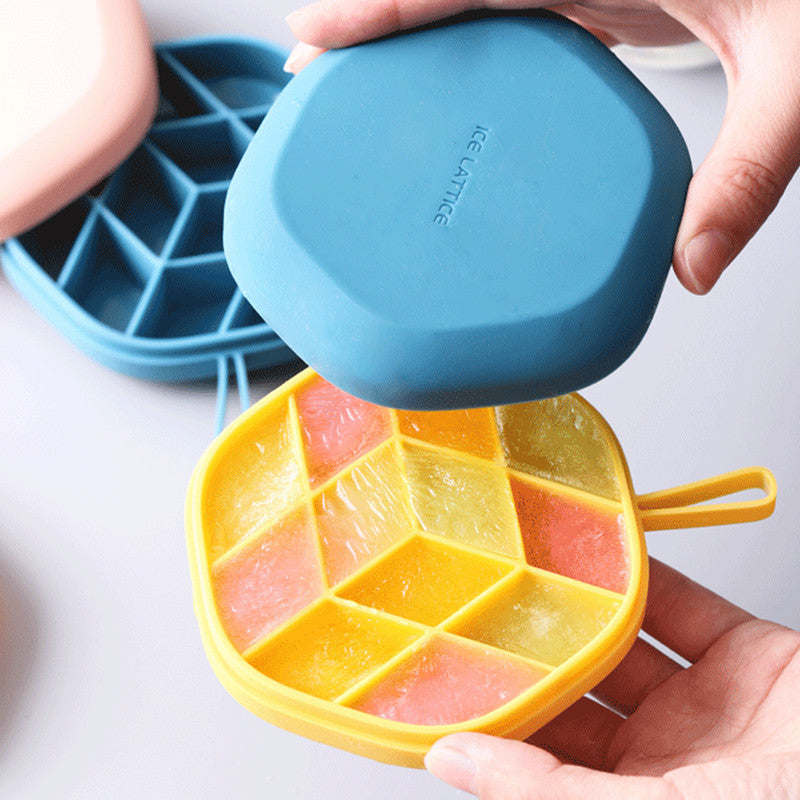 Silicone Hex Ice Mold & Storage Box