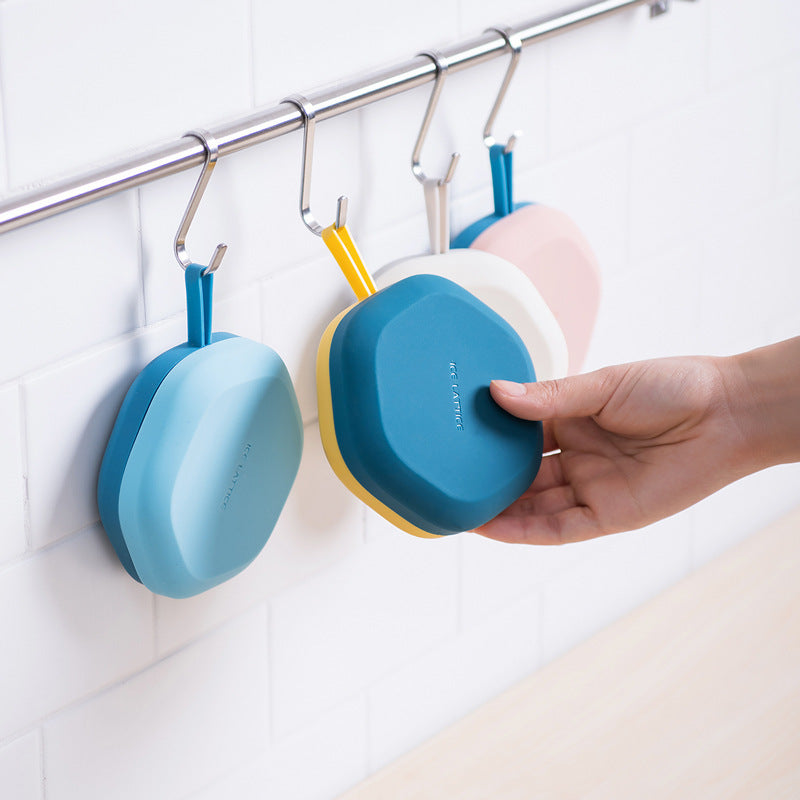 Sechseckige Eisform und Aufbewahrungsbox aus Silikon