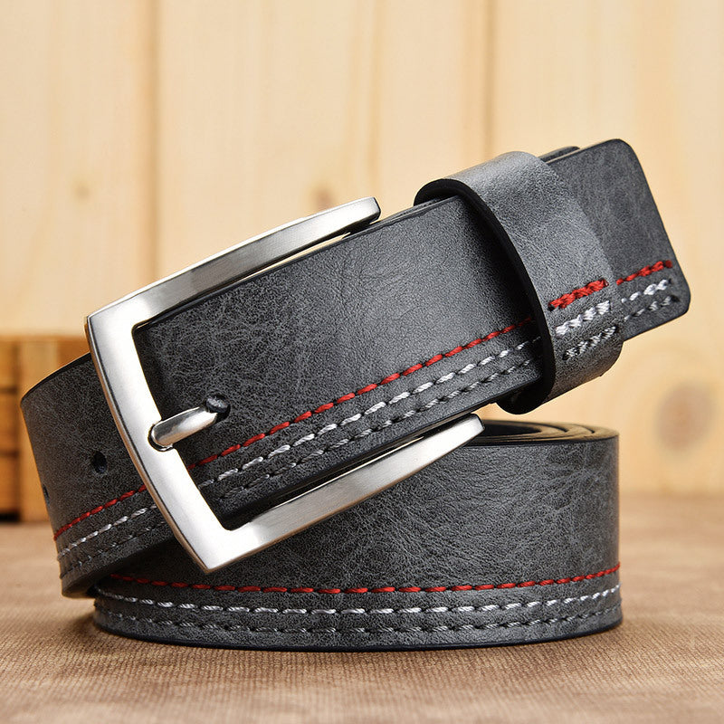 Ceinture décontractée à couleurs assorties pour hommes
