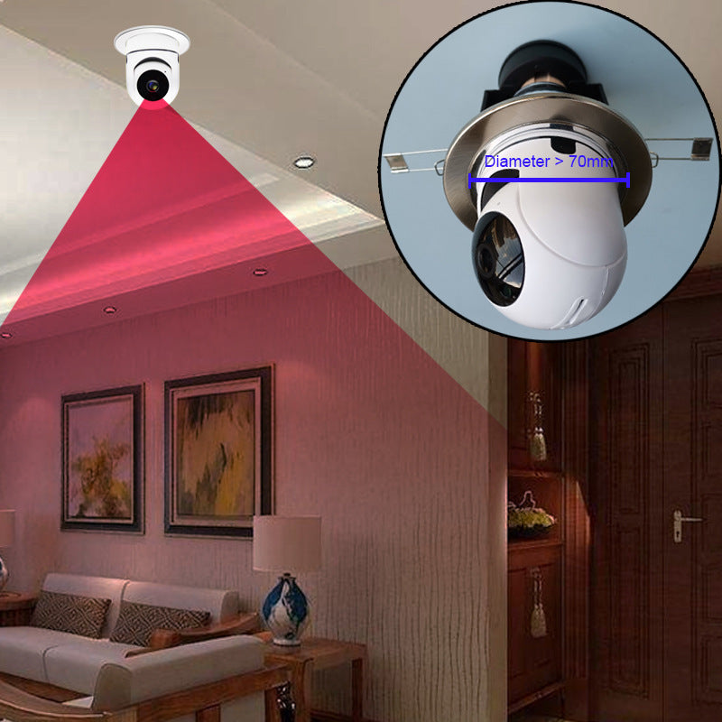 Bulb Shaking Head WiFi Security Cam