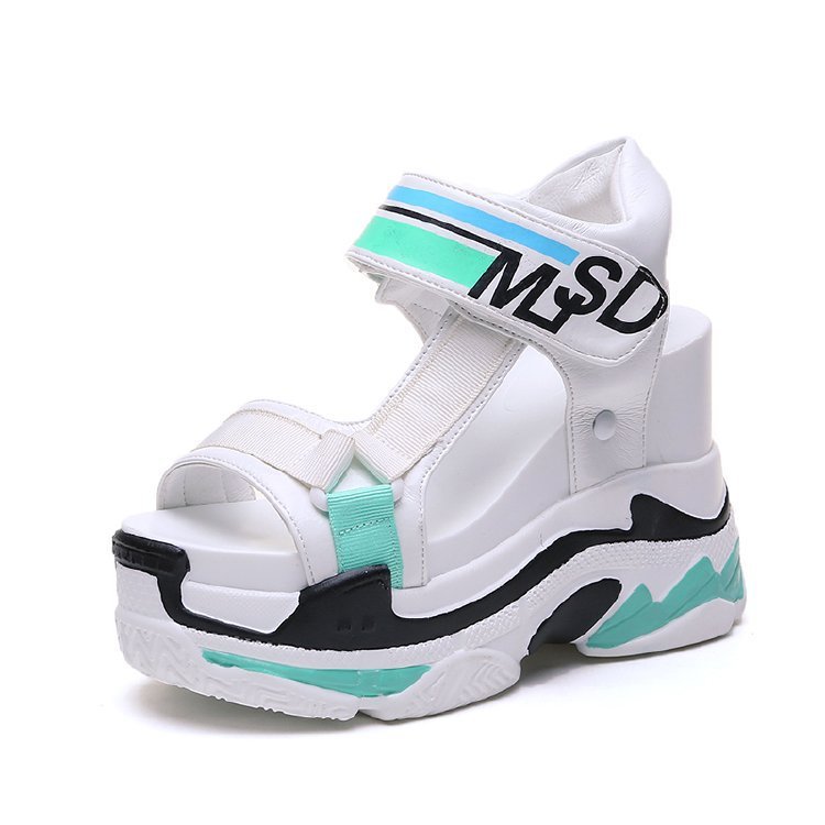 TUINANLE Chunky Heels Wedges Damen