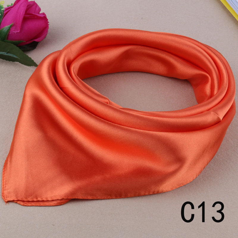 Foulard carré en soie de style coréen