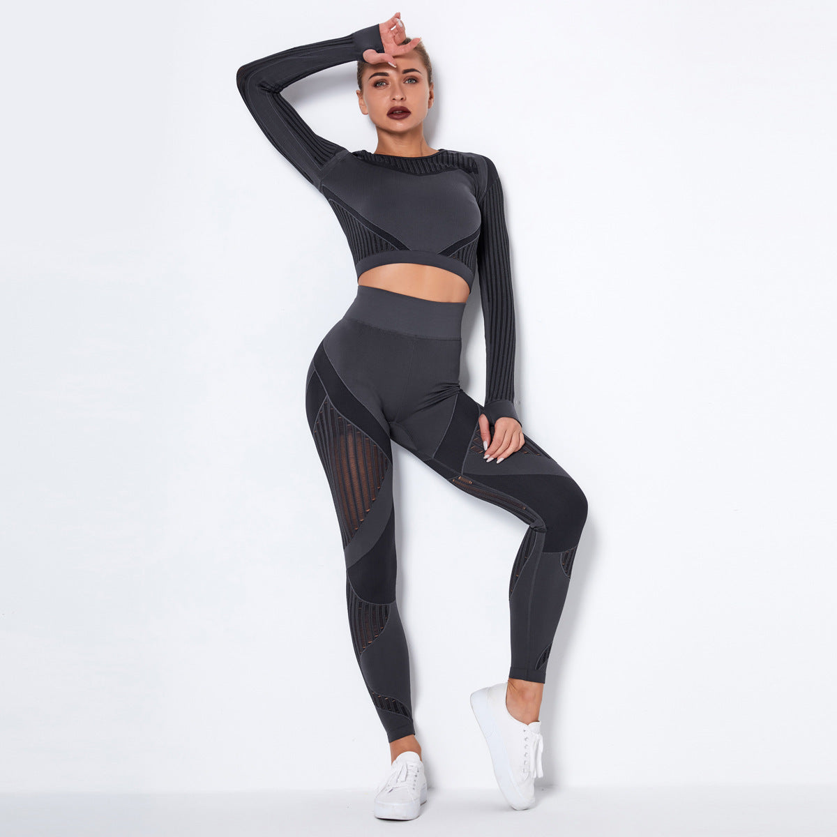 Seamless Yoga Long-Sleeved Suit