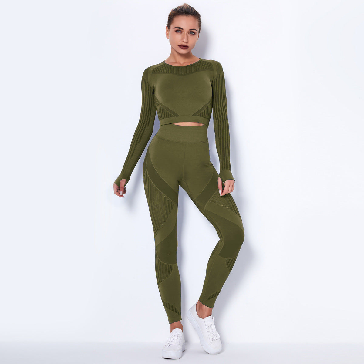 Seamless Yoga Long-Sleeved Suit