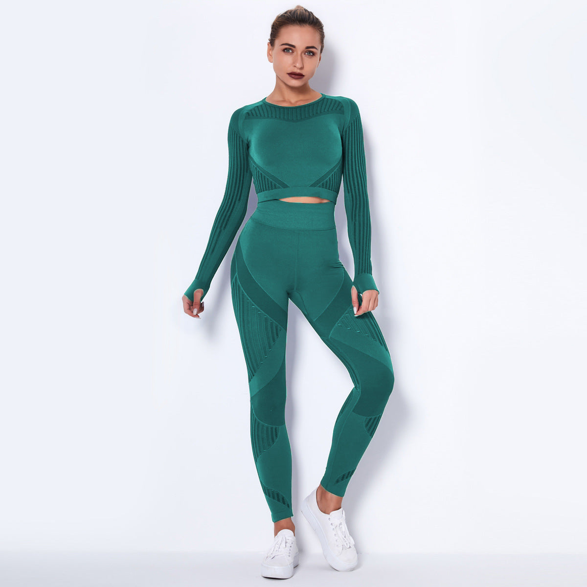 Seamless Yoga Long-Sleeved Suit