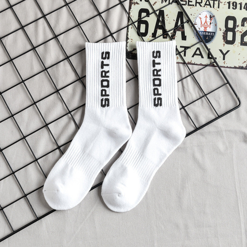 Chaussettes de basket-ball hautes en coton