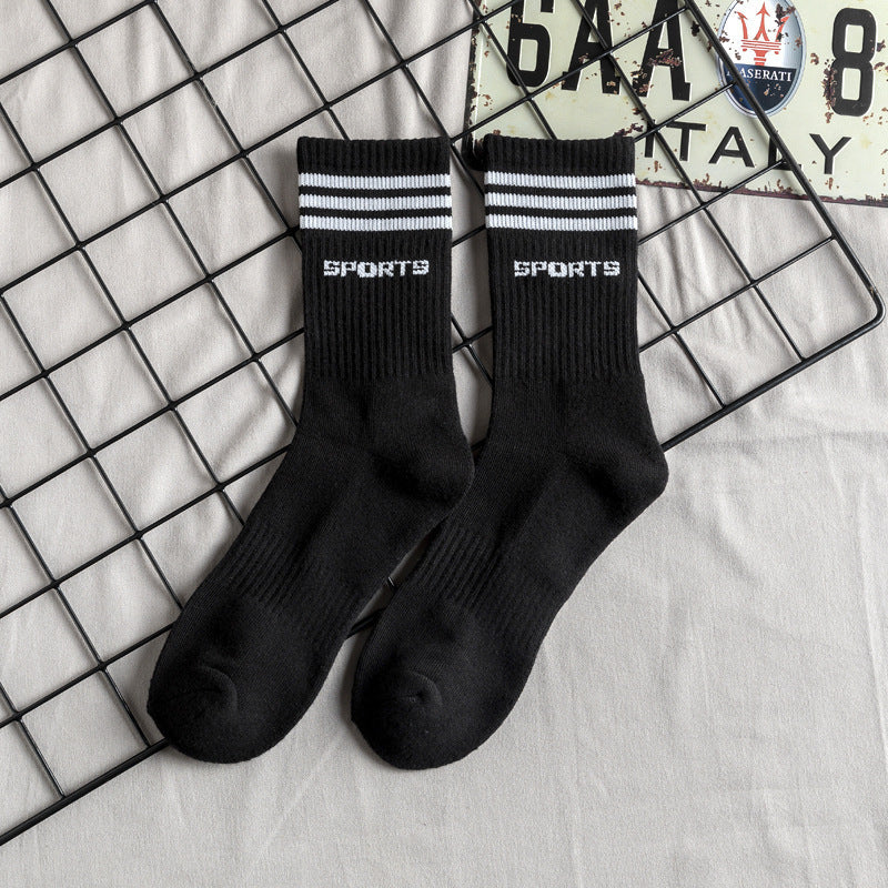 Chaussettes de basket-ball hautes en coton