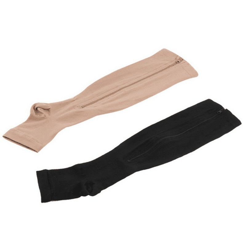 Chaussettes de yoga à fermeture éclair et compression