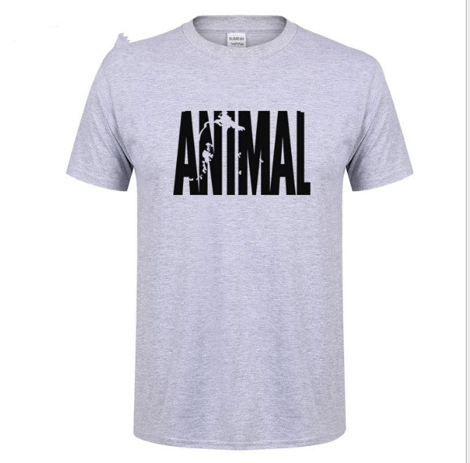 Men’s Summer Fitness Cotton Print Tee