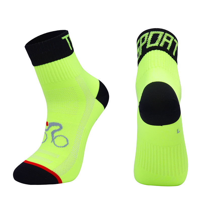 Chaussettes de course à pied et de vélo d'extérieur athlétiques