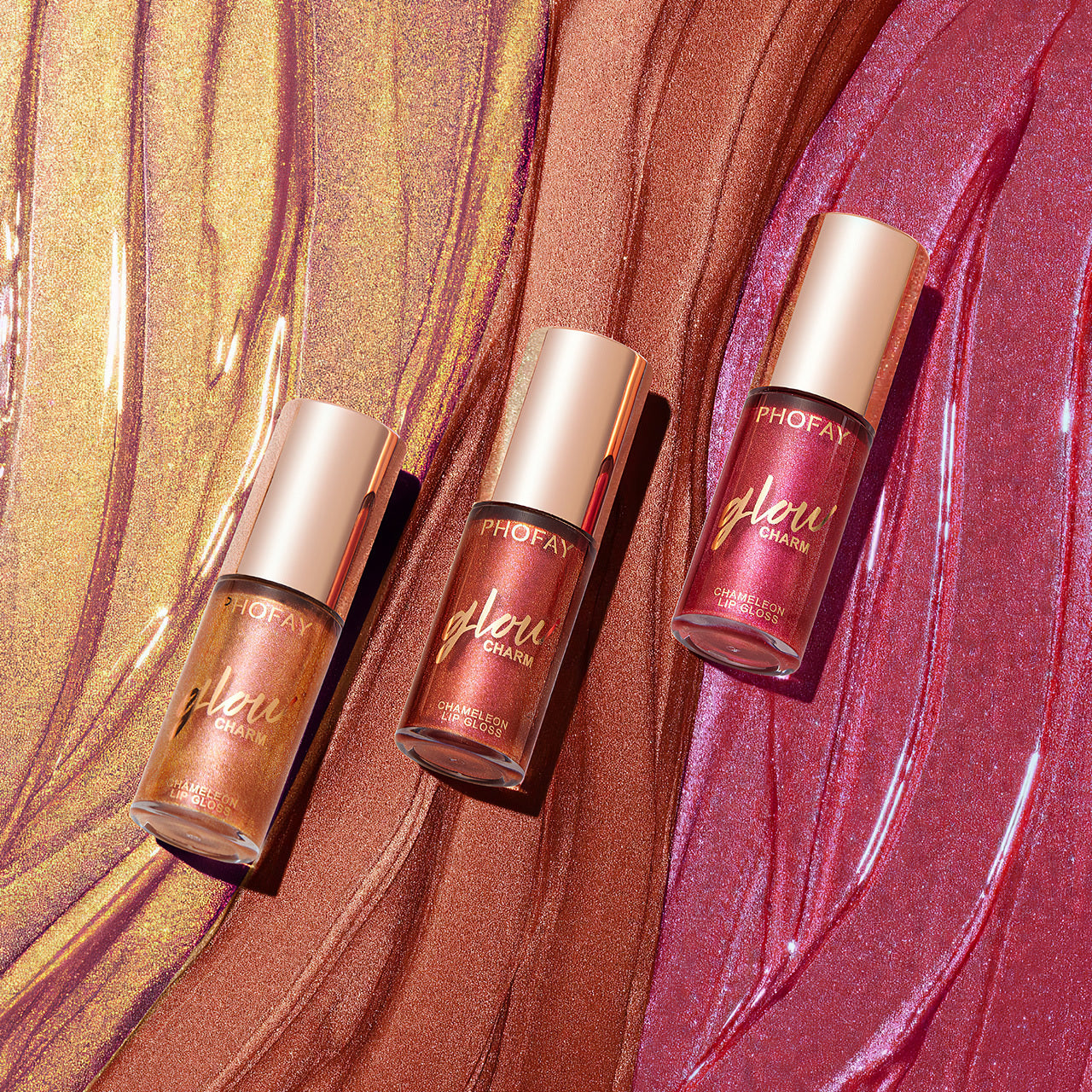 PHOFAY Shimmer Glow Lip Gloss