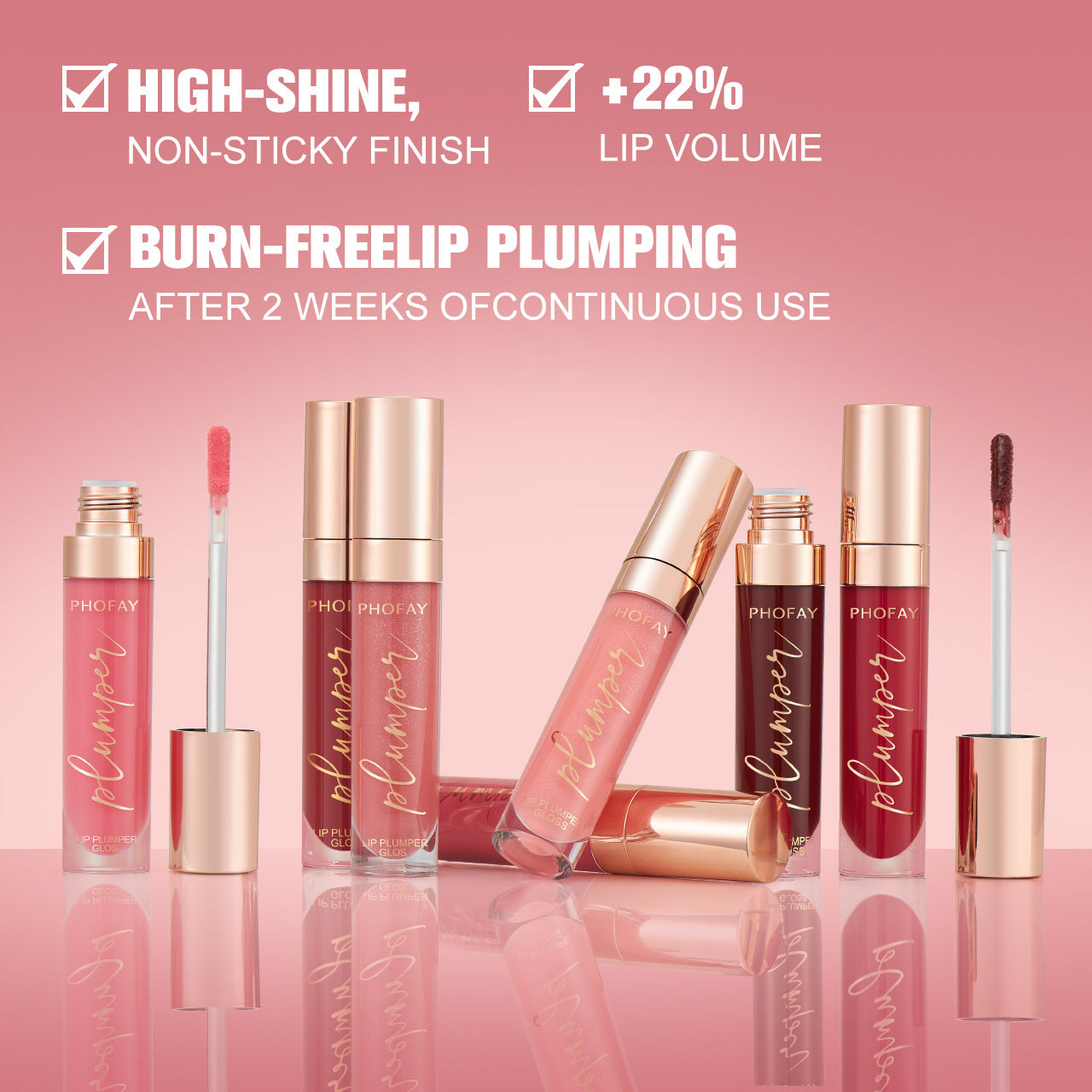 PHOFAY Plump & Shine Lip Gloss
