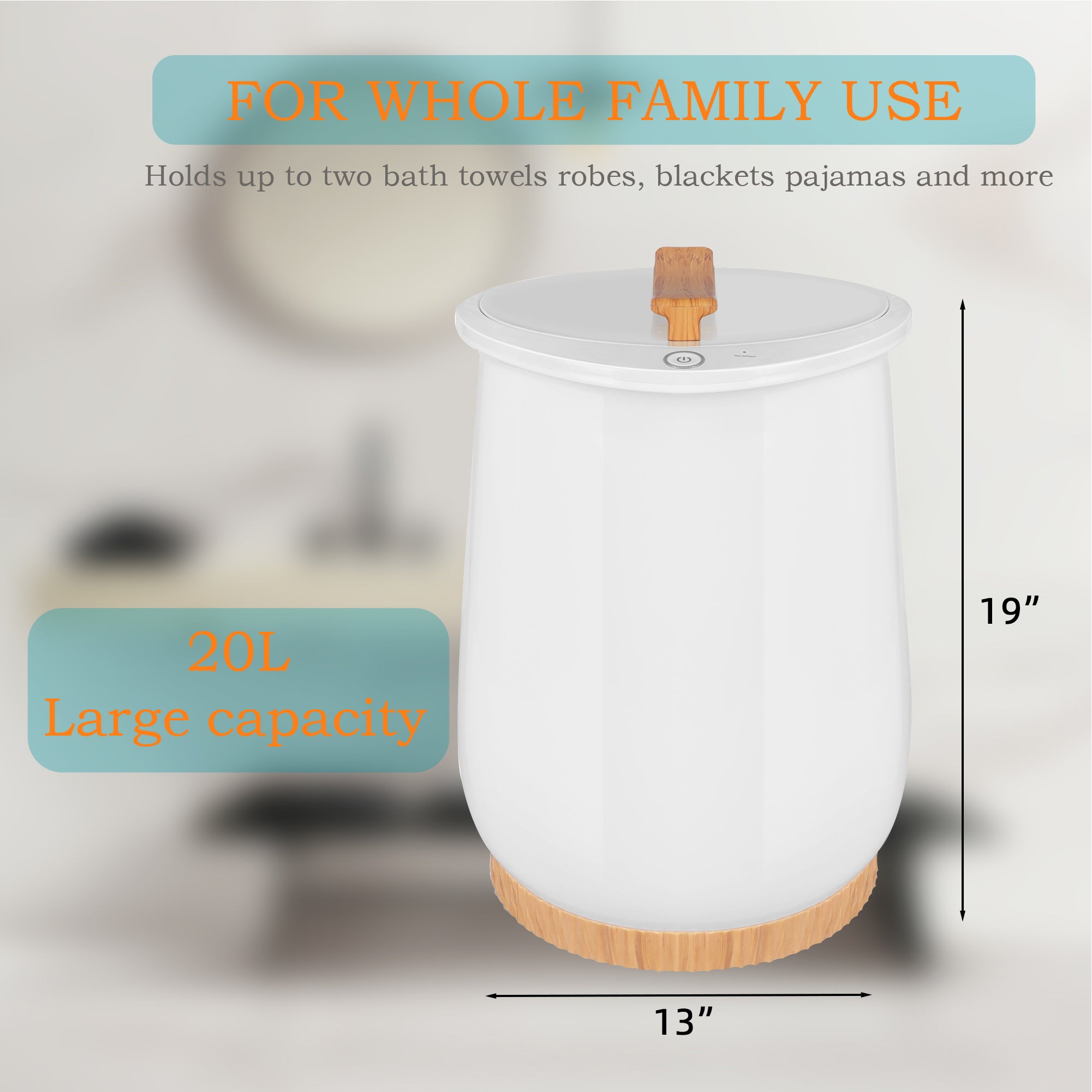 Compact Plastic Electric Towel Warmer