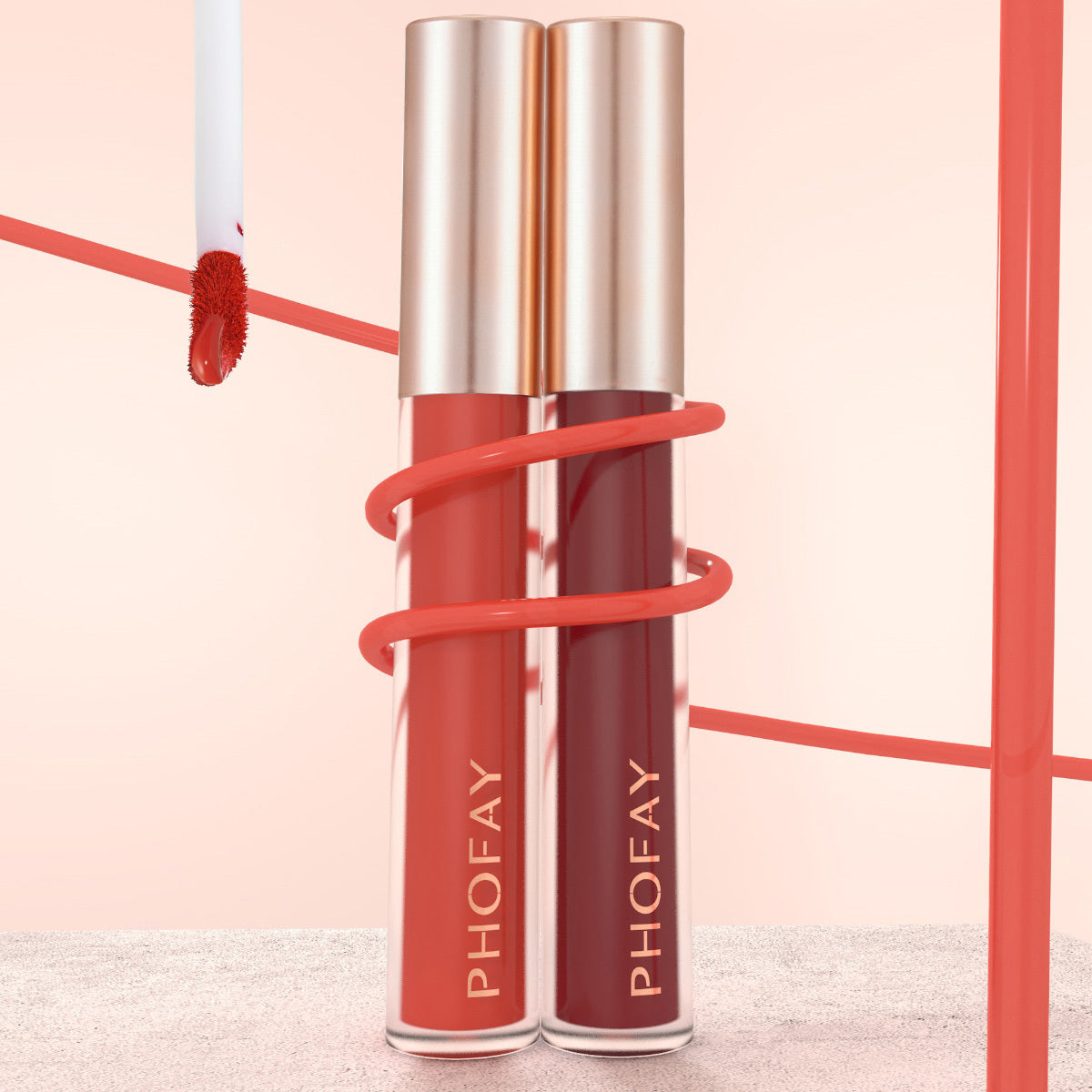 PHOFAY Non-Sticky Shine Lip Gloss