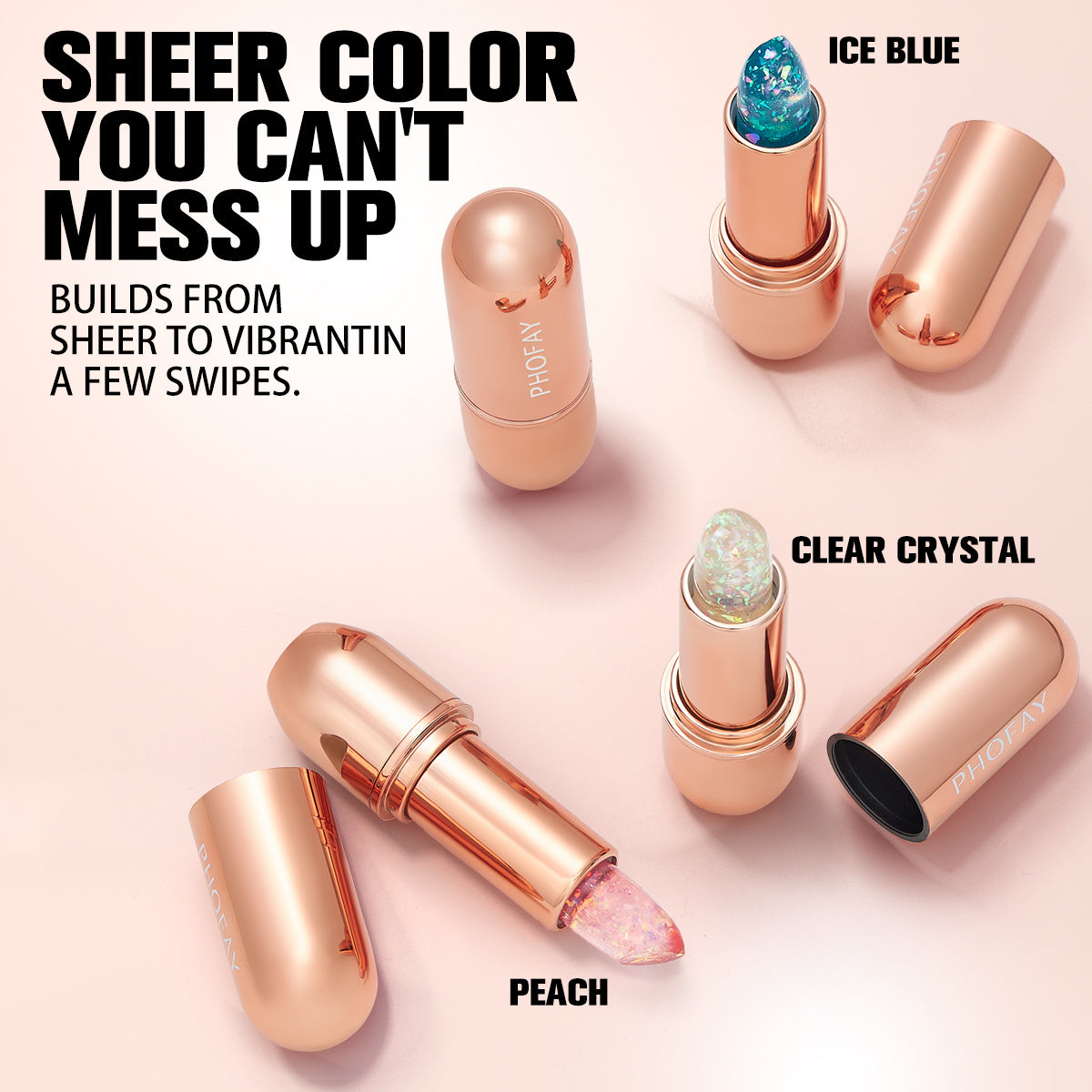 PHOFAY Jelly Glow Lipstick