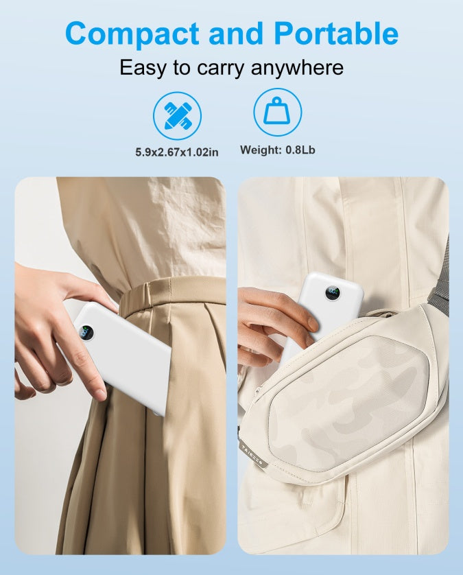 Dual-Wire Power Bank with AC Socket