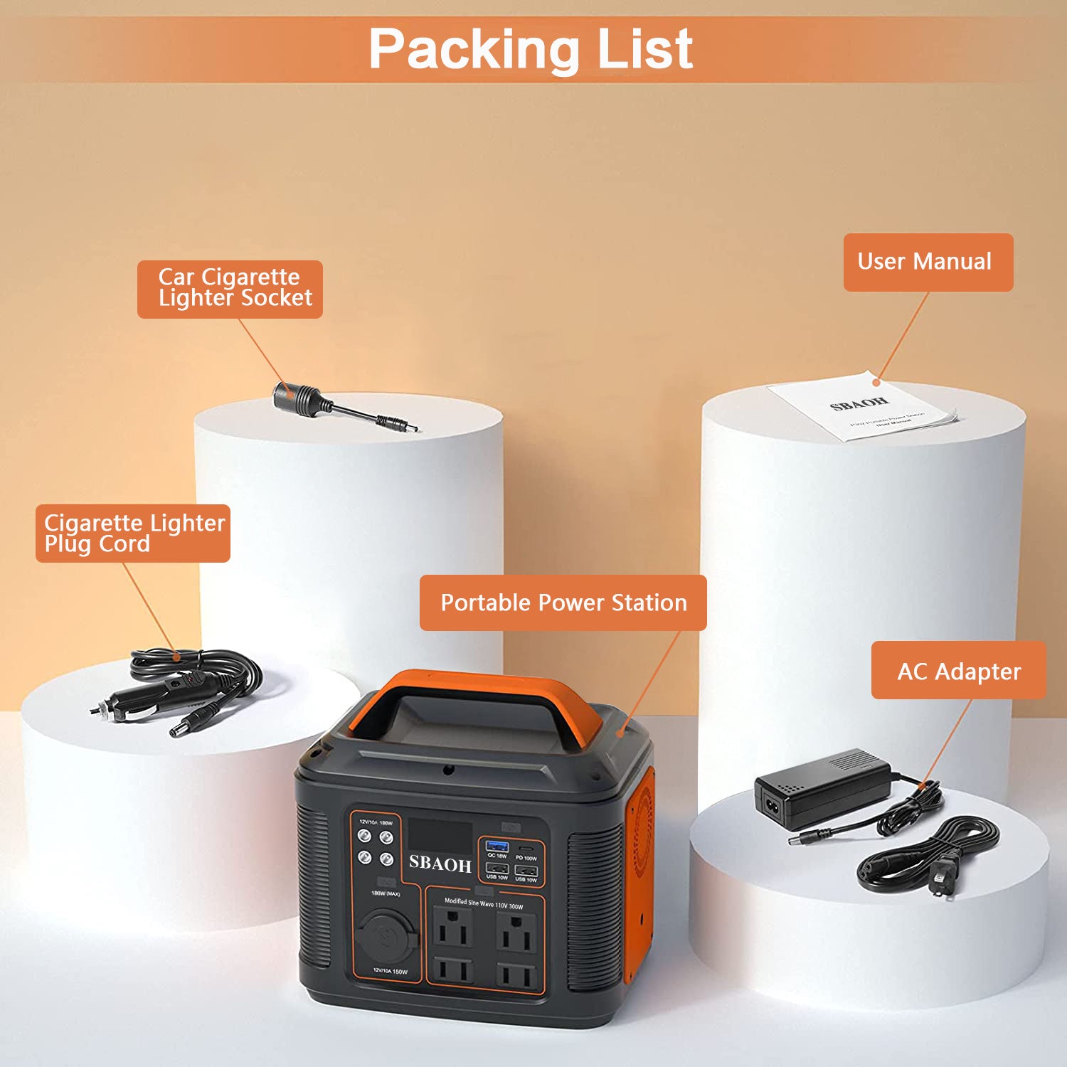 Tragbares Kraftwerk P302 mit US-Stecker