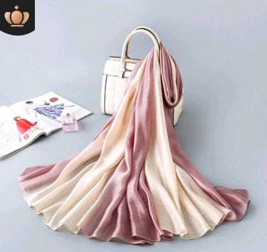 Foulard en soie dégradé Châle de plage