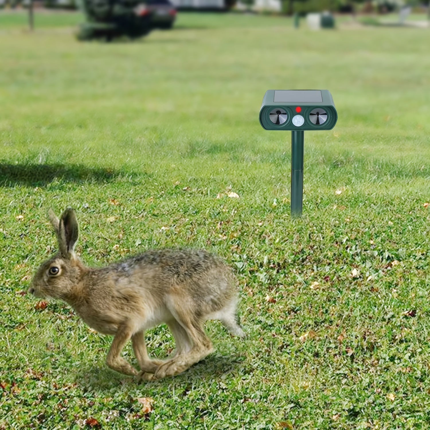 Solar Ultrasonic Animal Repellent Device