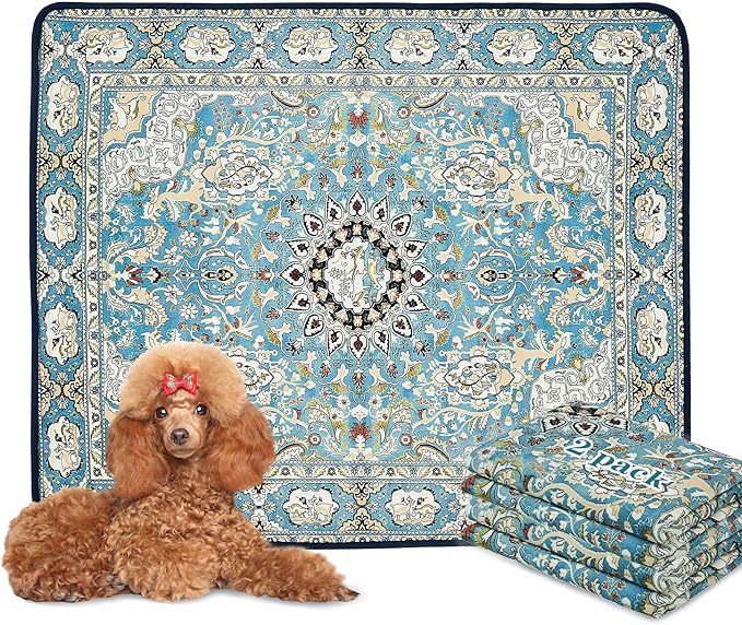 Qeils Washable 36x41 Dog Pee Pads (2 Pk)