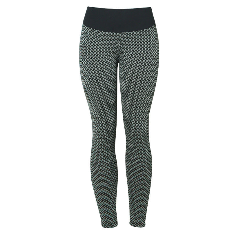 Leggings de yoga sans couture à carreaux