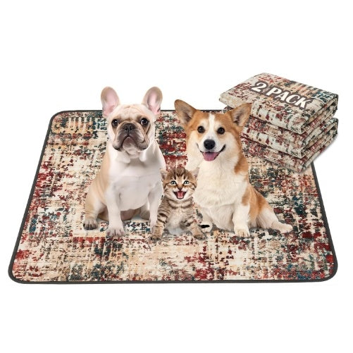 Qeils 36x41 waschbare Hunde-Pipi-Pads (2er-Pack)