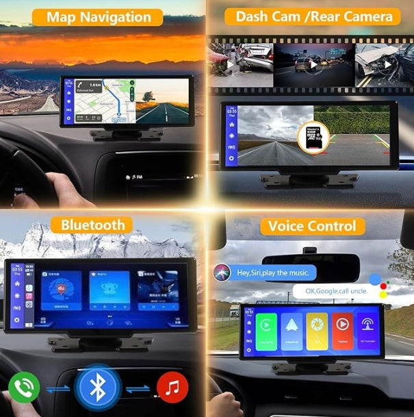 Treasure Portable CarPlay with 2.5K Camera