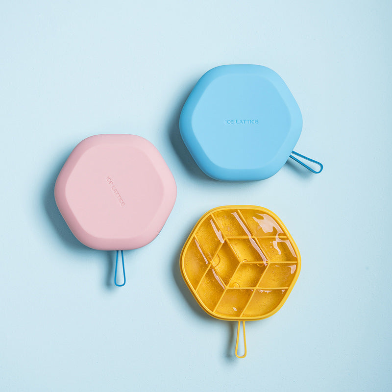 Silicone Hex Ice Mold & Storage Box