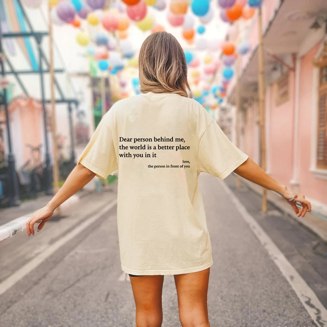 T-shirt à slogan imprimé pour femme