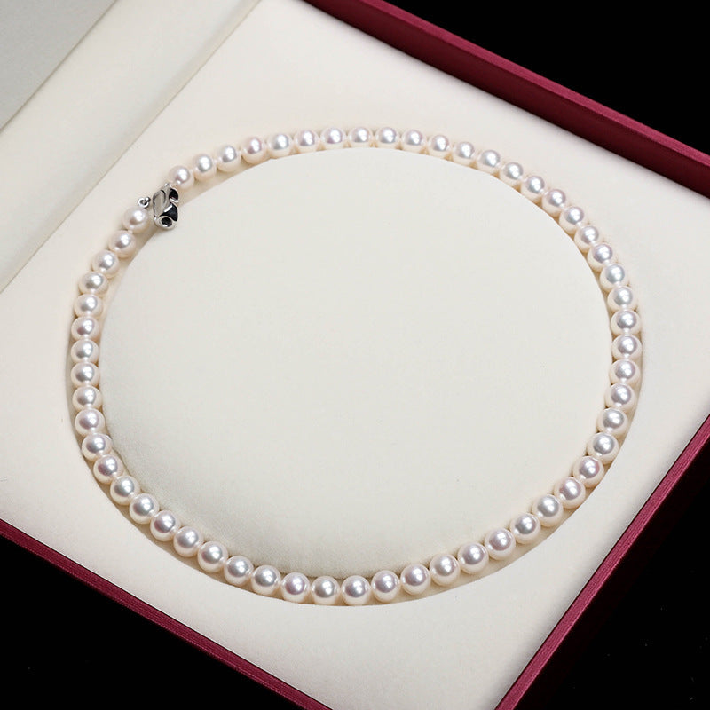 Klassische Perlenkette für Damen