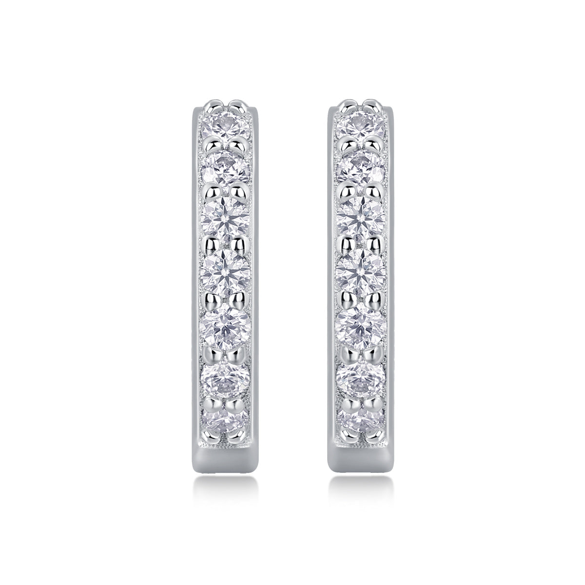 Sure Moissanite Silver Stud Earrings