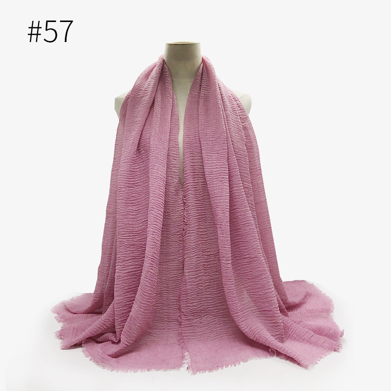 Bubble Cotton Scarf Hijab Wrap Shawl
