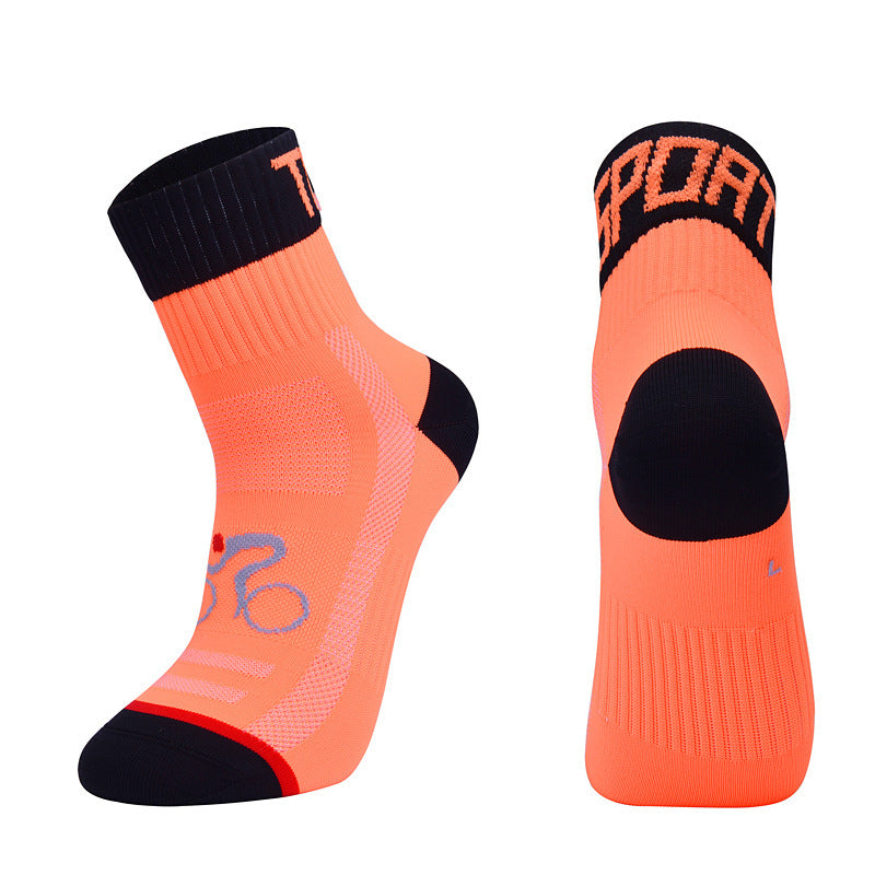 Chaussettes de course à pied et de vélo d'extérieur athlétiques