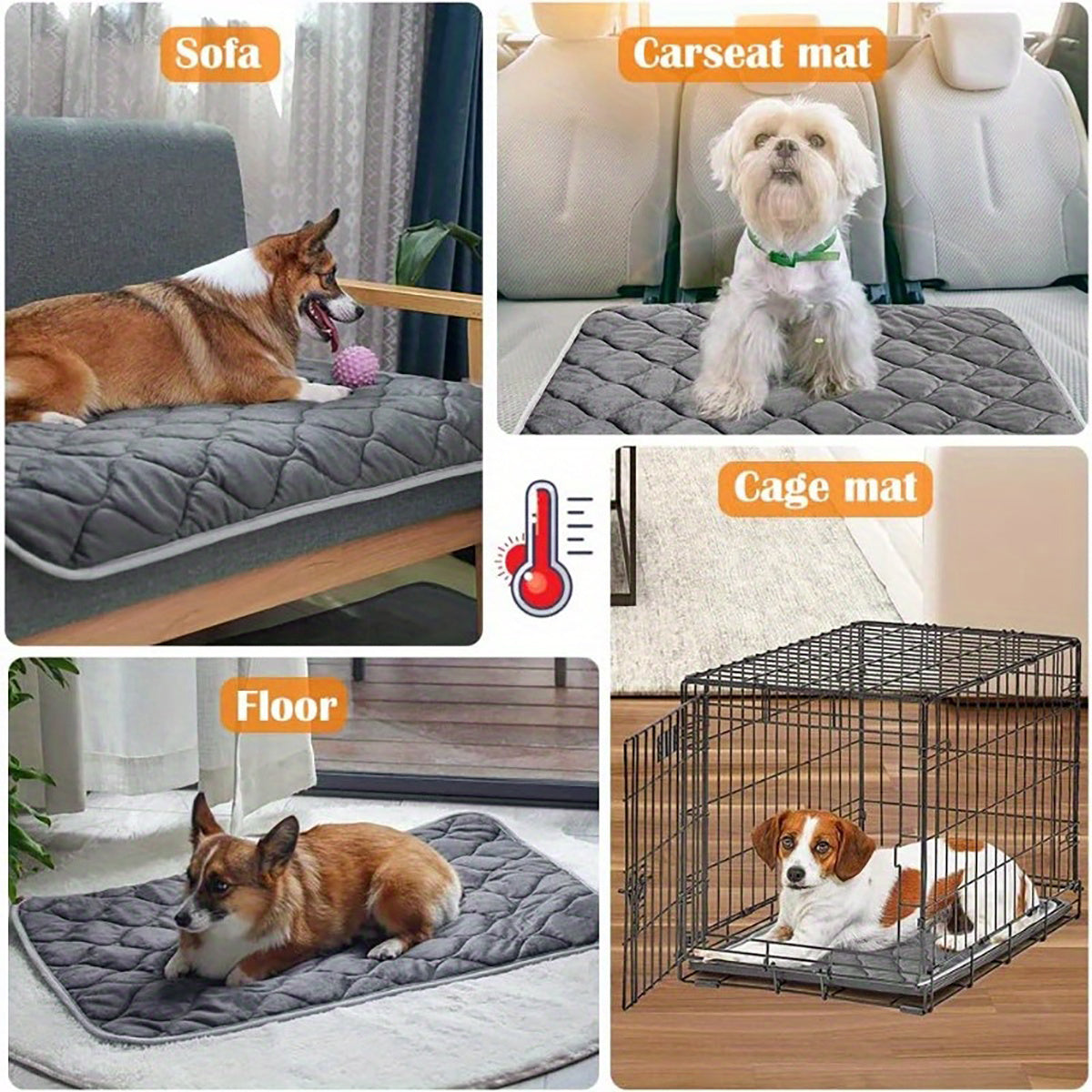 Thermal Non-Slip Pet Bed Mat