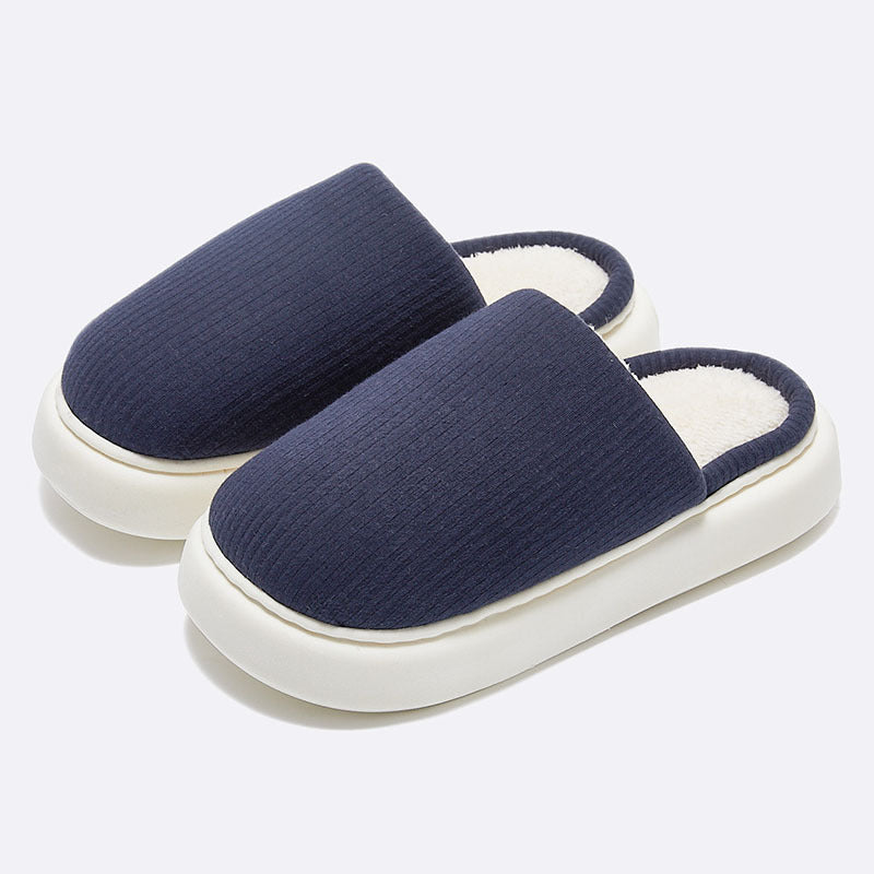 Knitted Cotton Latex Home Slippers