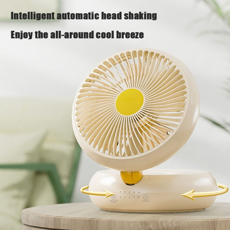 Rechargeable Foldable Table Fan w/ Remote