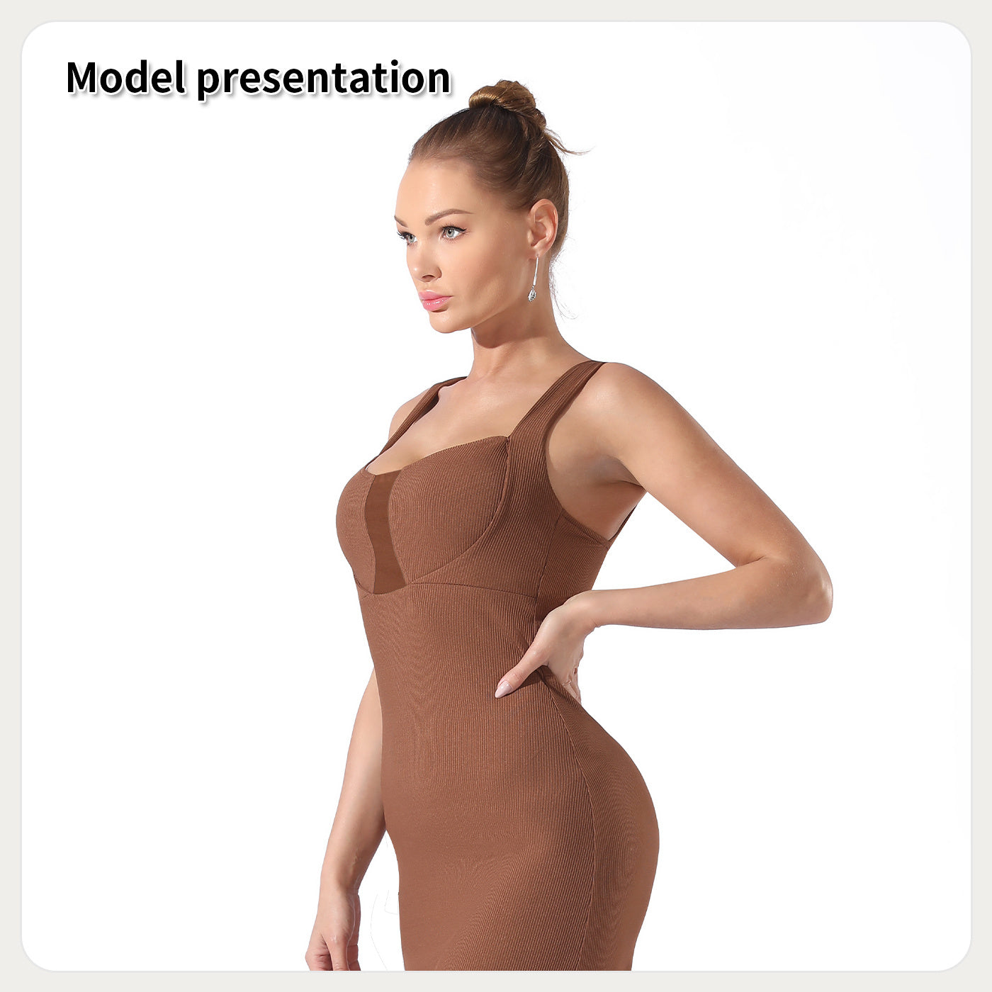 Robe classique en polyester pour femme