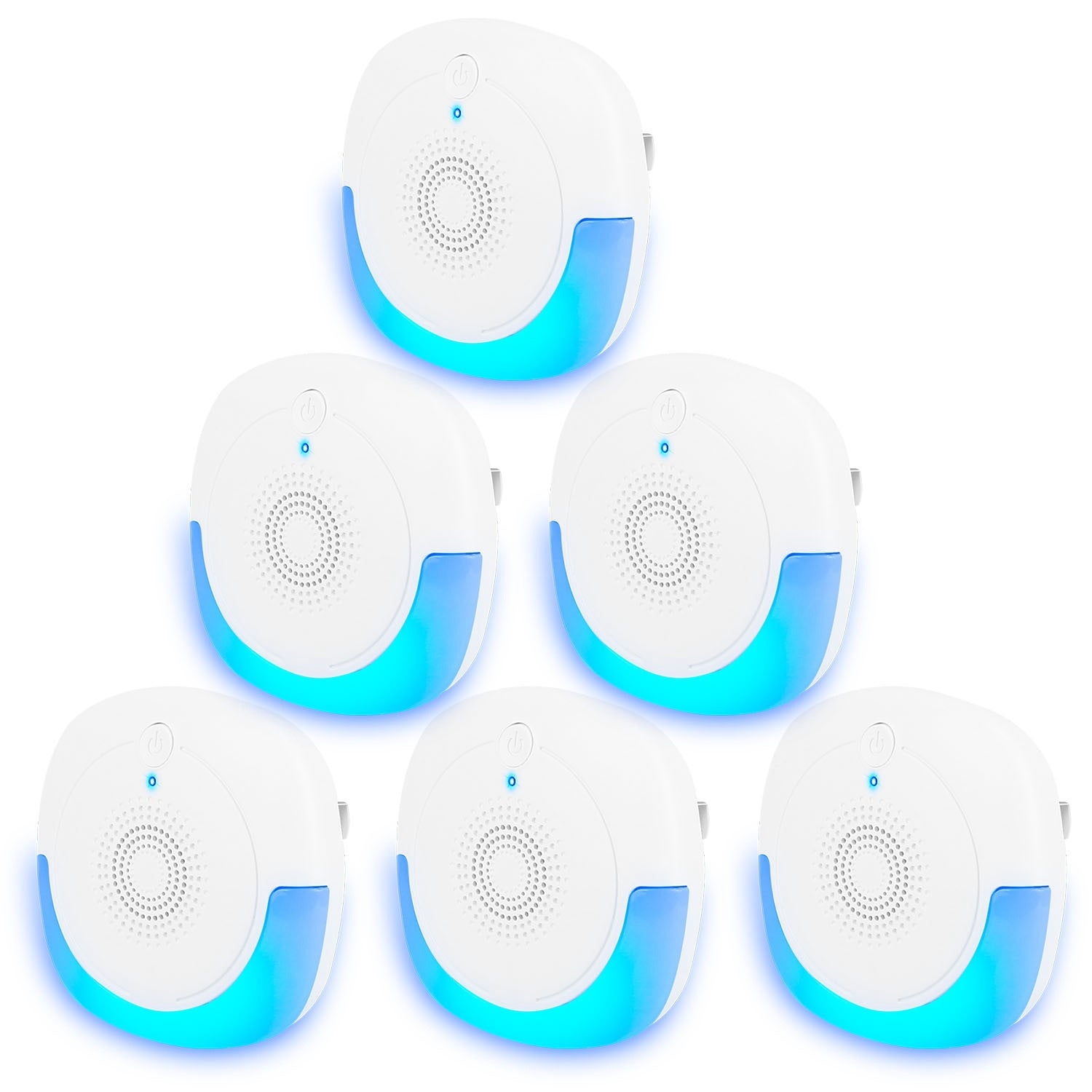 6-Pack Ultrasonic Pest Repellers Plug-In