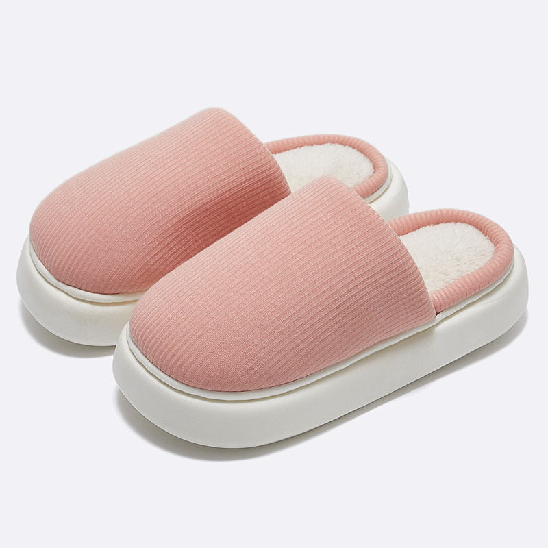 Knitted Cotton Latex Home Slippers