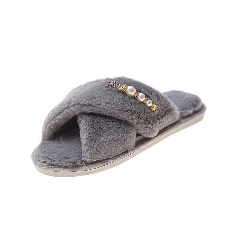 New Cross Cotton Slippers Home Casual Floor Slippers
