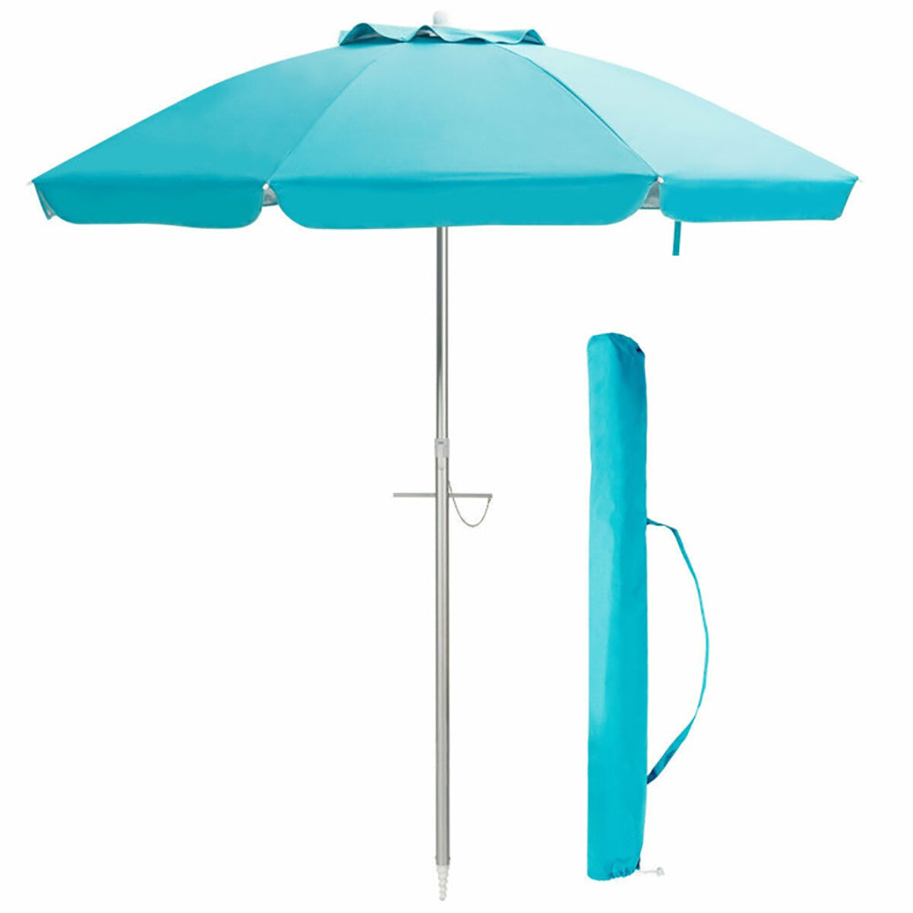 6.5ft Beach Umbrella w/ Carry Bag