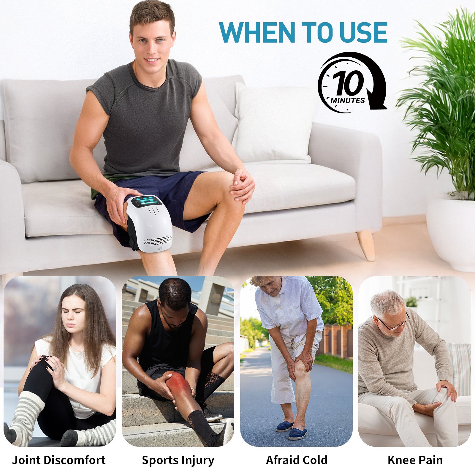 Kniemassagegerät zur Schmerzlinderung und Genesung