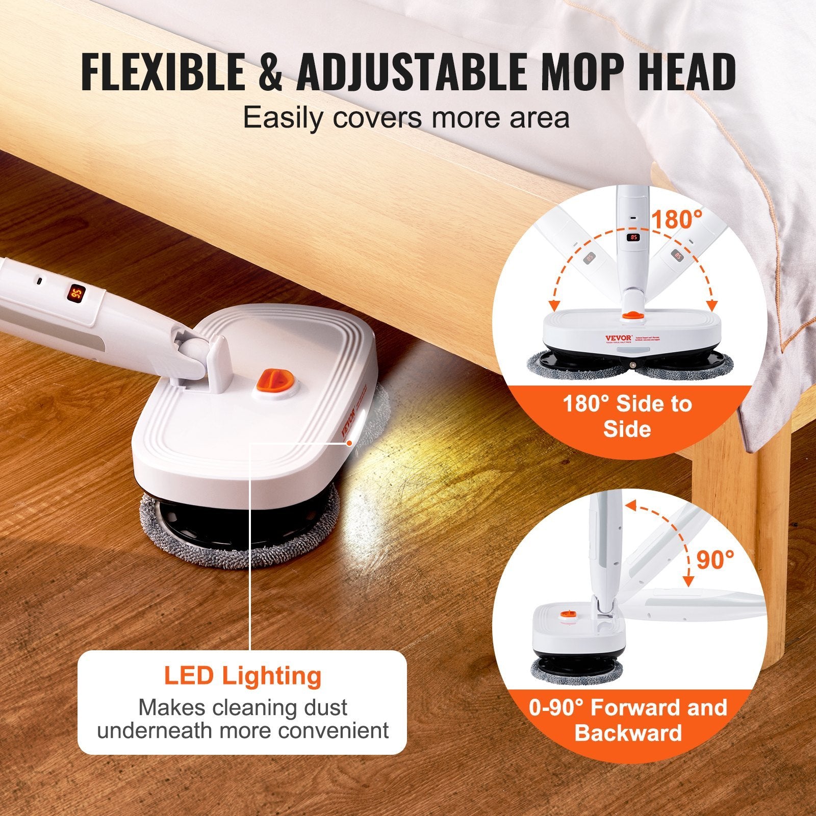 VEVOR Cordless Electric Spin Mop