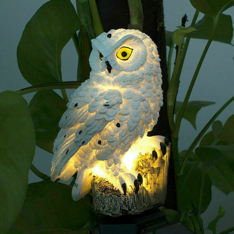 Solar LED Owl Parrot Garden Lawn Light