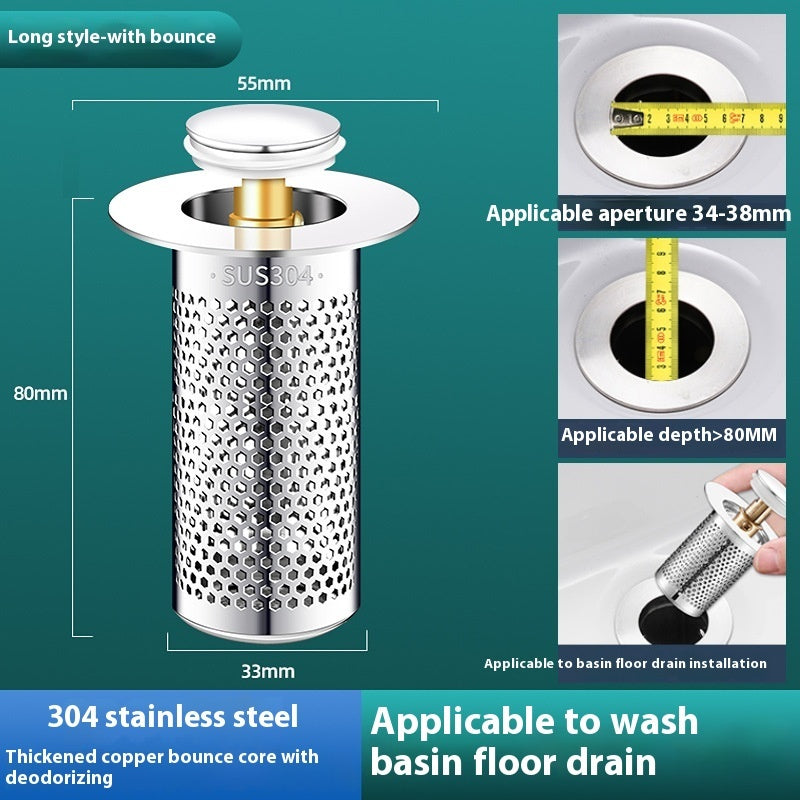 Washbasin Bounce Core Drainer Plug